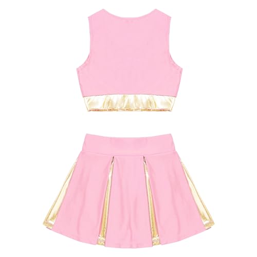 Disfraz completo de animadora para niñas, talla 14 años miniatura 4