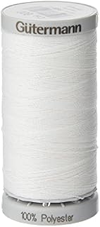 Gutermann Extra Strong Thread, Polyester, White, 100 m