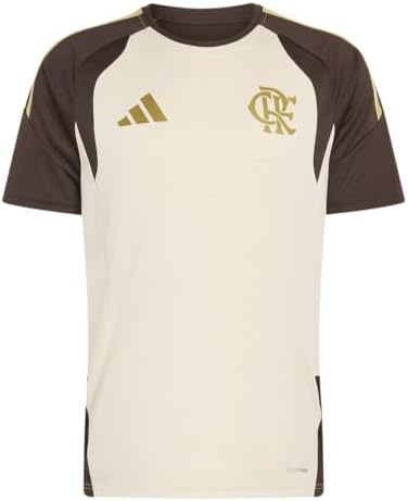 Camiseta de Treino do Flamengo Adidas em Jersey Bege P