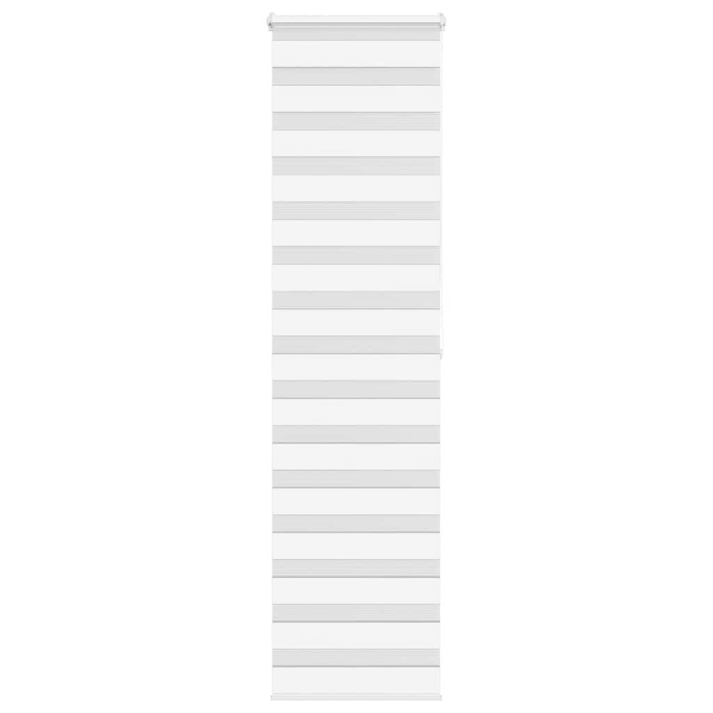 vidaXL Zebra Blind White 60x200 cm Fabric Width 55.9 cm Polyester