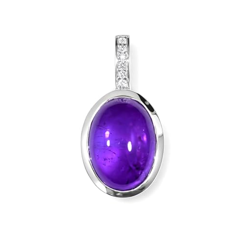 Pendentif en pierre naturelle cabochon de luxe et argent sterling 925