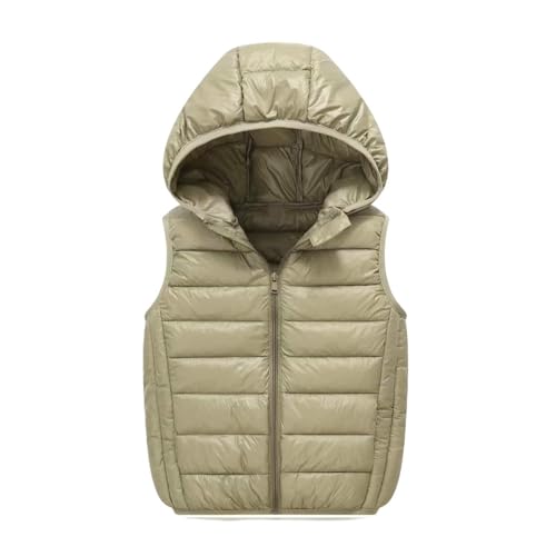 Boys Girls Puffer Vest Warm Sleeveless Winter Jacket Lightweight Zip Up Down Coat Puffy Outervest Vests with Hood
