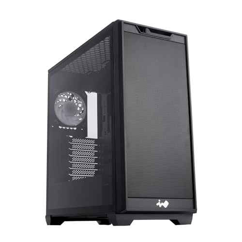 Gabinete D5 Negro E-ATX Mid Tower con Panel Lateral de Vidrio Templado y Ventilador ARGB AN120 Preinstalado miniatura 5