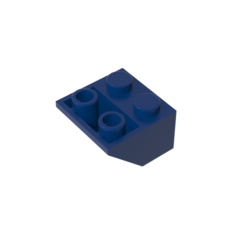 Gobricks 3660 Slope Brick 2x2 45° Inverted Slope 50 Pieces GDS-599 Compatible with Lego Building Blocks Color:Dark Blue