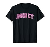 Photo Gallery johnson city tennessee tn - design sportivo vintage, colore: rosa maglietta Photo Gallery johnson city tennessee tn - design sportivo vintage, colore: rosa maglietta