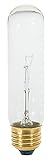 Satco S3896 Tubular Shaped Incandescent Light Bulb, Clear Finish, 60 Watts, 120 Voltage, 500 Initial...