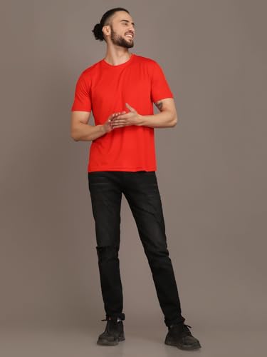 Image of INKKR Men's Solid Regular Fit T-Shirt