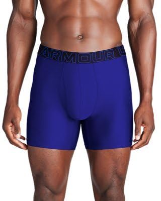 Under Armour Men's Performance Tech 6" 3 Pack Solid Boxer Briefs