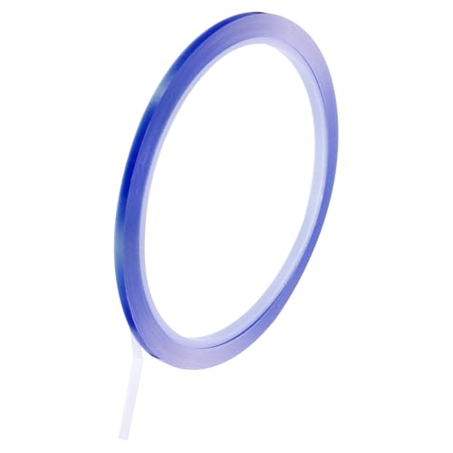 Image of uxcell Blue Heat Tape, 1 Roll 3mmx33m 108ft High Temperature Heat Resistant Tape for Sublimation,Heat Vinyl Press,Heat Transfer, Circuit Board, No Residue