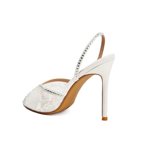 Women's High Heel Sandals High Heel Slippers Pointed Toe Fish Mouth Sandals Lace Sandals2