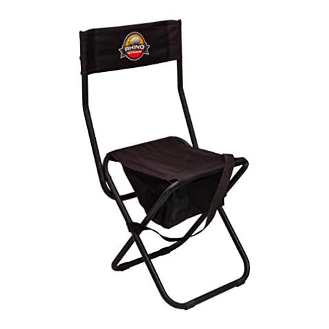 Rhino Blinds Outdoors RC-371 Foldable Hunting Chair w/Storage Pouch, Black Cover