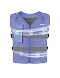 HENNCHEE Cooling Vest for Men & Women with 12 Pcs Ice Packs, Ice Safety Vest Adjustable Ice Vest for...