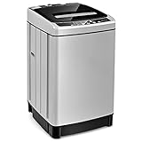 ARLIME 2 in 1 Portable Washing Machine, Full-Automatic Washer 1.5 Cu.Ft Capacity, Laundry Washer & Spin Dryer w/Long Inlet & Outlet Hose For Apartments, Condos, Dorms, RV’s Camping Living (Grey)