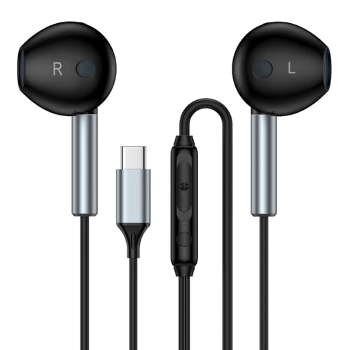 USB C Samsung Earbuds Wired Earphones for Galaxy A07 A17 Z Flip 7 FE Z Fold7 S25 Edge A56 A36 A26 A16 S24 Ultra A55 A35 A25 A15, in Ear Samsung Headphones Wired Type C Ear Buds HeadSet with Microphone