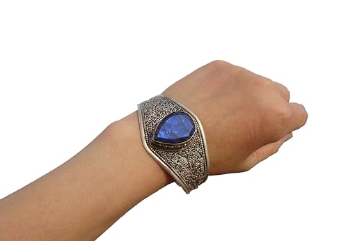Bracelet rigide pierre labradorite argent 925 jonc femme petit poignet 15cm