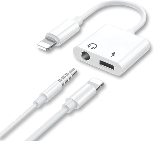 TOMPOL �yMFi�F�ؕi�z iphone �C���z�� �ϊ��A�_�v�^ lightning - 3.5 mm�w�b�h�t�H���W���b�N�A�_�v�^ 2in1 �}���[�d �������y Hi-Fi���� ����48bit/96KHz ���ϋv�� �R���p�N�g�Ōg�тɕ֗�iPhone1