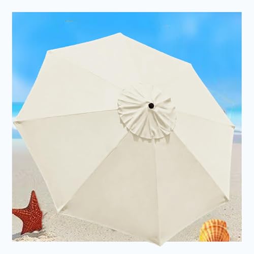 Miecoae Rivestimento di ricambio per ombrellone da giardino, 2 m, 2,3 m, 2,5 m, 2,7 m, 3,0 m, 3,5 m, 6 costole/8 costole, rivestimento di ricambio per ombrellone da giardino, terrazzo, ombrellone