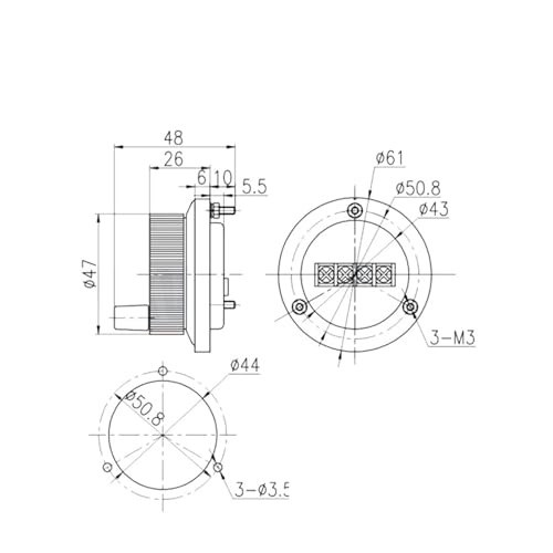 Volante pulsador de 5V con 100 PPR que garantiza un posicionamiento electrónico exacto 3