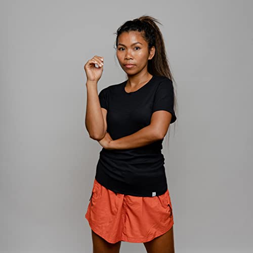 Merino-Shirt für Damen von Tom Fyfe in Schwarz, Größe XS