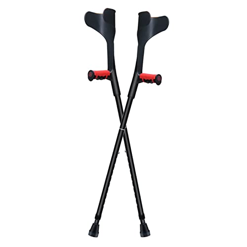 Béquilles avant-bras pliables YRYRYW paires de cannes noires de voyage charge 100 kg