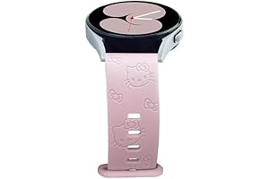 Cute Cartoon Hello Kitty Engraved Bands Compatible with Samsung Galaxy Watch