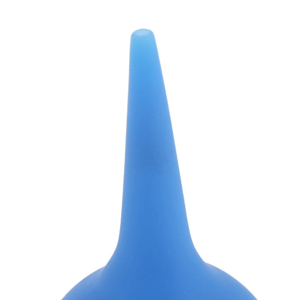 Voarge 2 limpiadores de oídos, 60 ml, removedor de cerumen, de silicona, para una limpieza suave de cerumen, enjuague de oído, azul