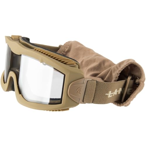 Lancer Tactical AERO Airsoft Tactical Safety Goggles -3mm Dual Pane Lens, Anti-Fog Glasses for Hunting and Cycling-One Len