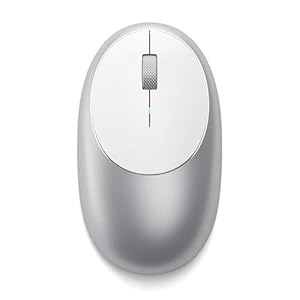 Satechi M1 Wireless Bluetooth Mouse, USB-C Rechargeable, 1200 DPI, Compact & Portable for MacBook Air & Pro M5 M4, iPad Air & Pro M5 M4 M3, iPad Mini, Mac Mini, iMac & Windows - Silver