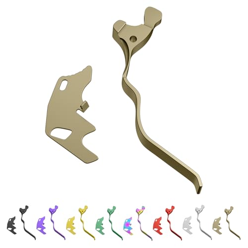 2 PCS Combo for 10-22 Auto Release Plate-Replacement Accessories and Extended Lever Black Silver Gold Color Option (Tan)