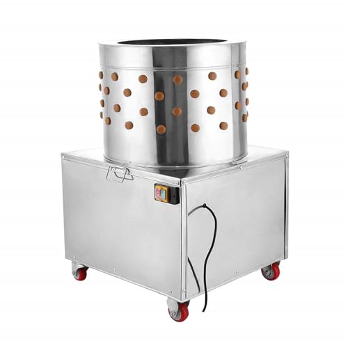 Acciaio inossidabile della macchina 2HP 110V dello Plucker del pollo a 20 pollici, macchina spennatura della piumatura, 1500W 275r/min per l'elaborazione efficiente del pollame