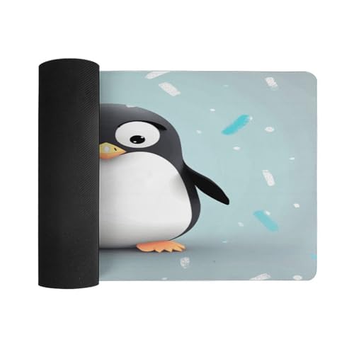 Cute Penguinm Desk Pad con Base de Goma Grande 30x60 cm miniatura 3