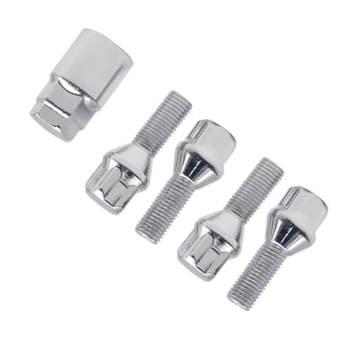 Pernos rueda M12x1.5 de alta resistencia juego 4+1 compatible con Serie 1 y E36 de 1989 a 2013
