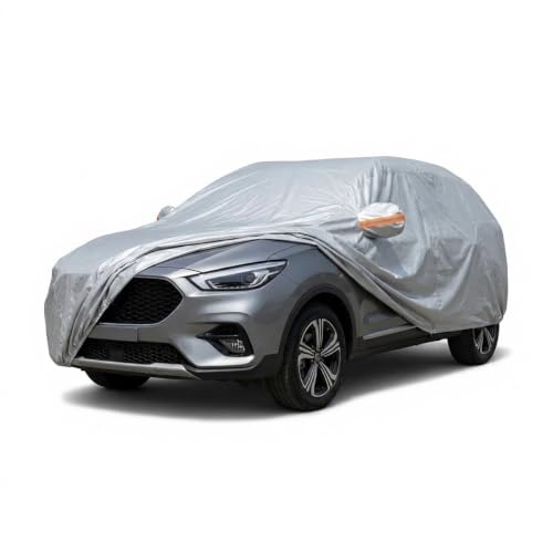 Image of myTVS 100% Waterproof Car Body Cover for MG Astor - Custom-Fit, Double-Layer, UV & Dust Proof, Mirror Pockets & Elastic Clip Lock (CSK 7B)