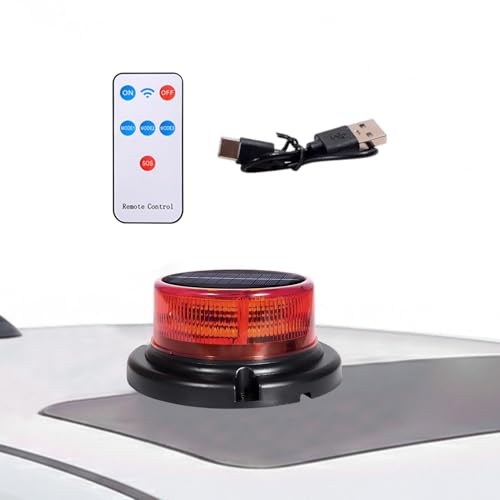 Lámpara señalizadora LED de seguridad solar hermética para entornos de construcción