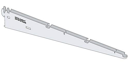 Element System FLEXI Regalträger T 420 weiß mit Aushängesicherung und multifunktionalem Einsatz für das EASY Regalsystem