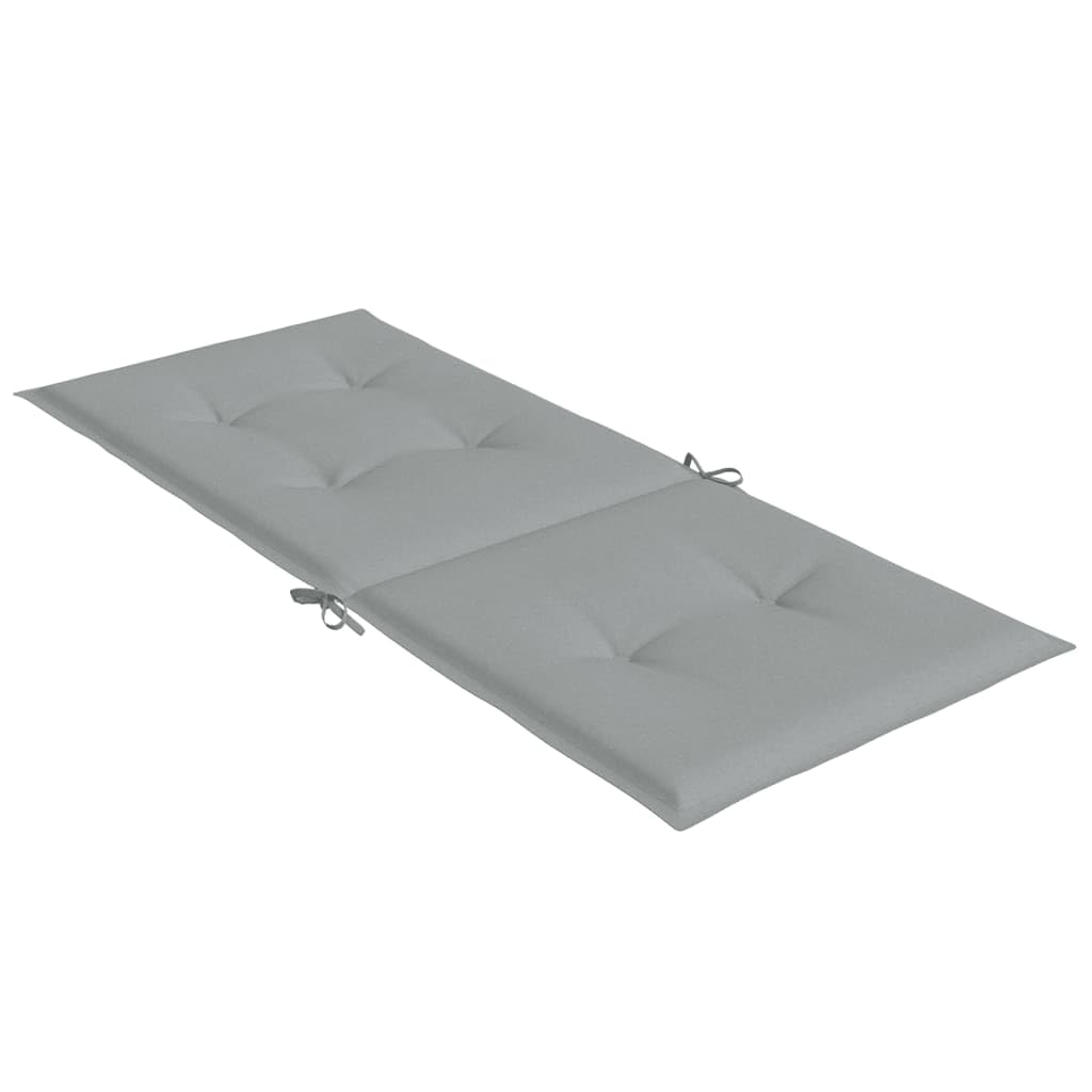 ShGaxin Cojines para Silla Respaldo Alto 4 uds Tela Gris Claro Melange, Cojines para Butacas De Jardin, Cojines Sillas Cocina, Cojines para Sillas De Terraza, Cojin Silla Exterior - 4002413