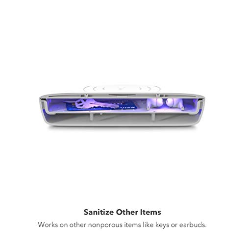 Image of Mophie - Smartphone Light sanitizer with Universal Wireless Charging - White