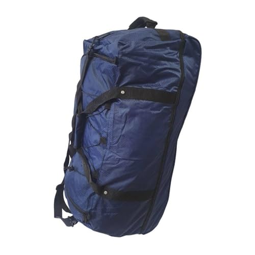 WELL HOME MOBILIARIO & DECORACIÓN Plain Polyester Travel Bag with 3 ABS Wheels, darkblue3