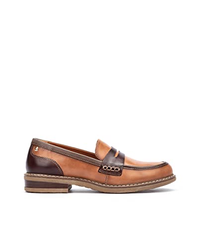 Image of PIKOLINOS Aldaya W8J-3541 Women's Loafers - Premium Calfskin Leather Slip-On - Lightweight Comfort, Removable Insole, Medium & Wide Width Ergonomic Everyday Support