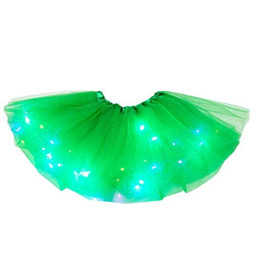 Junsyuffk Kids Baby Girls Tutu Skirt Led Light Up Pettiskirt Ballet Skirt Fashion Cute Skirt #TOP1