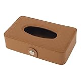 HEROFFIX Autotaschenhalter Autotaschenbox Organisator Diagonal Raster PU 21x12x5.5cm Braun 1 Stück