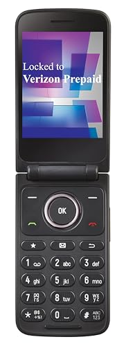 Verizon Prepaid TCL Go Flip 7 (T435S) 4G LTE Flip Phone Easy-to-Use with Large Buttons External Display Long Battery Life - Locked to Verizon Prepaid-NOT Compatible VZ Post Paid