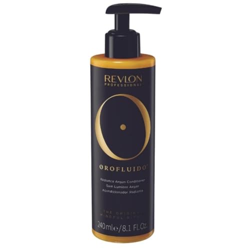 REVLON PROFESSIONAL Orofluido Acondicionador Radiante, Acondicionador Pelo con Aceite de Argán, Hidratante y Suavizante, Ayuda a Reparar el Cabello Dañado, 240ml