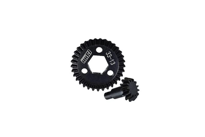 GPM RacingAxial 1/18 UTB18 Capra 4WD Unlimited Trail Buggy AXI01002 Upgrade Parts Medium Carbon Steel Bevel Gear Set 33T/13T - Black