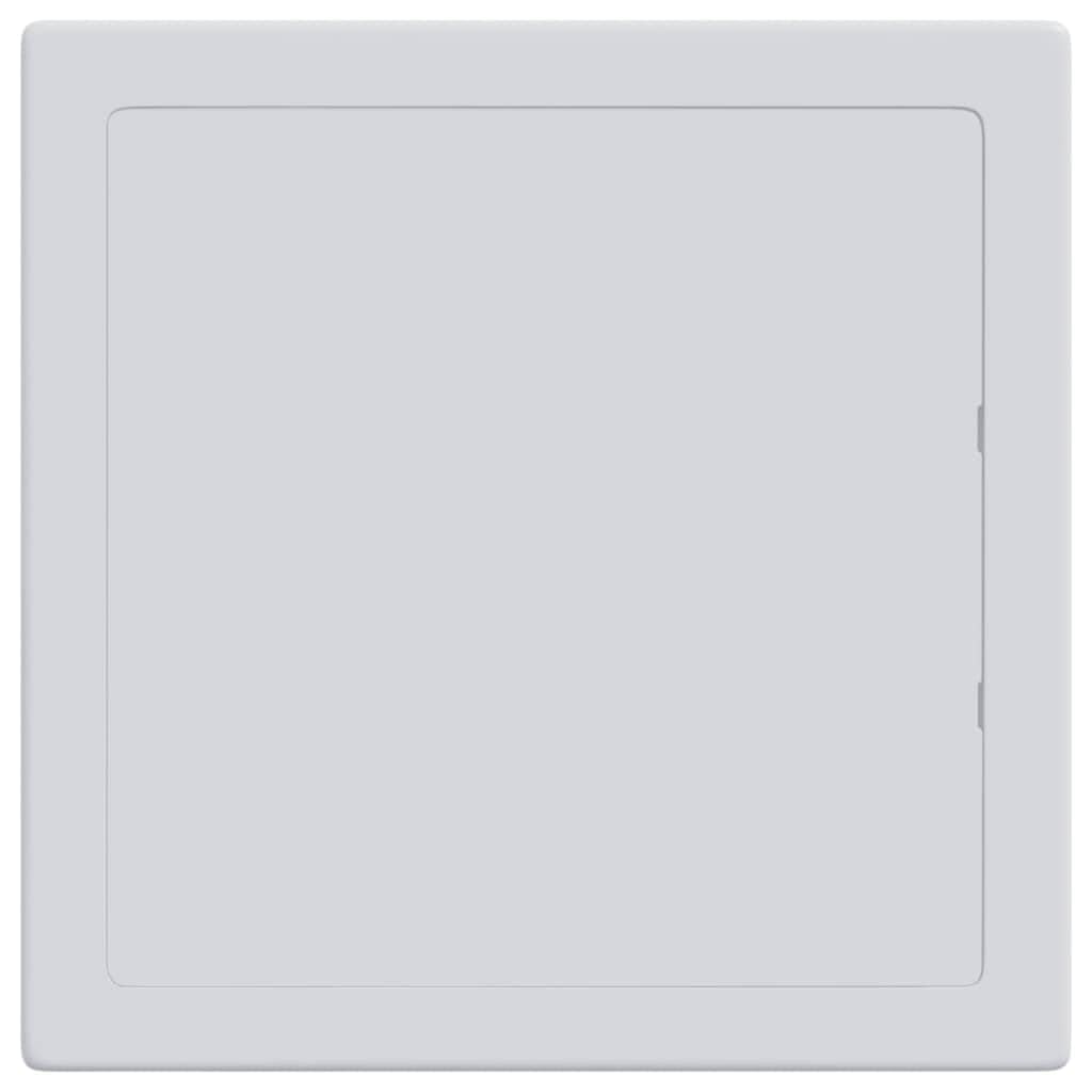 Panel de acceso de plástico ABS, 2 unidades, color blanco, 15 x 15 cm, puerta de inspección para pared, techo, suelo, cubierta invisible, versátil para cables sanitarios, tuberías