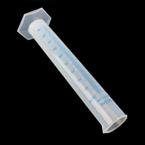 Cylindre gradué plastique 500ml à graduation nette et base pentagonale