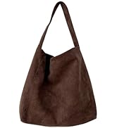 Kadınlar i&ccedil;in Kahverengi S&uuml;et &Ccedil;anta Yumuşak S&uuml;et Hobo &Ccedil;antalar Her Şey Omuz &Ccedil;antası İ&ccedil;in...