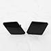 YINETTECH 1 Pair of Car Front Left and Right Auto Bumper Headlight Washer Nozzle Jet Cover Cap 61678031307 61678031308 Compatible with BMW 3 Series E90 2005-2009 Black