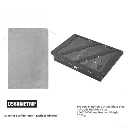 Starlight Box conjunto de luces IGT y caja de acero inoxidable para camping 7
