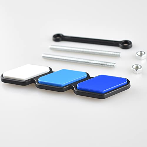 Image of Boigoo Tri-Color Grille Badge Emblem - Cars Front Decoration Accessories